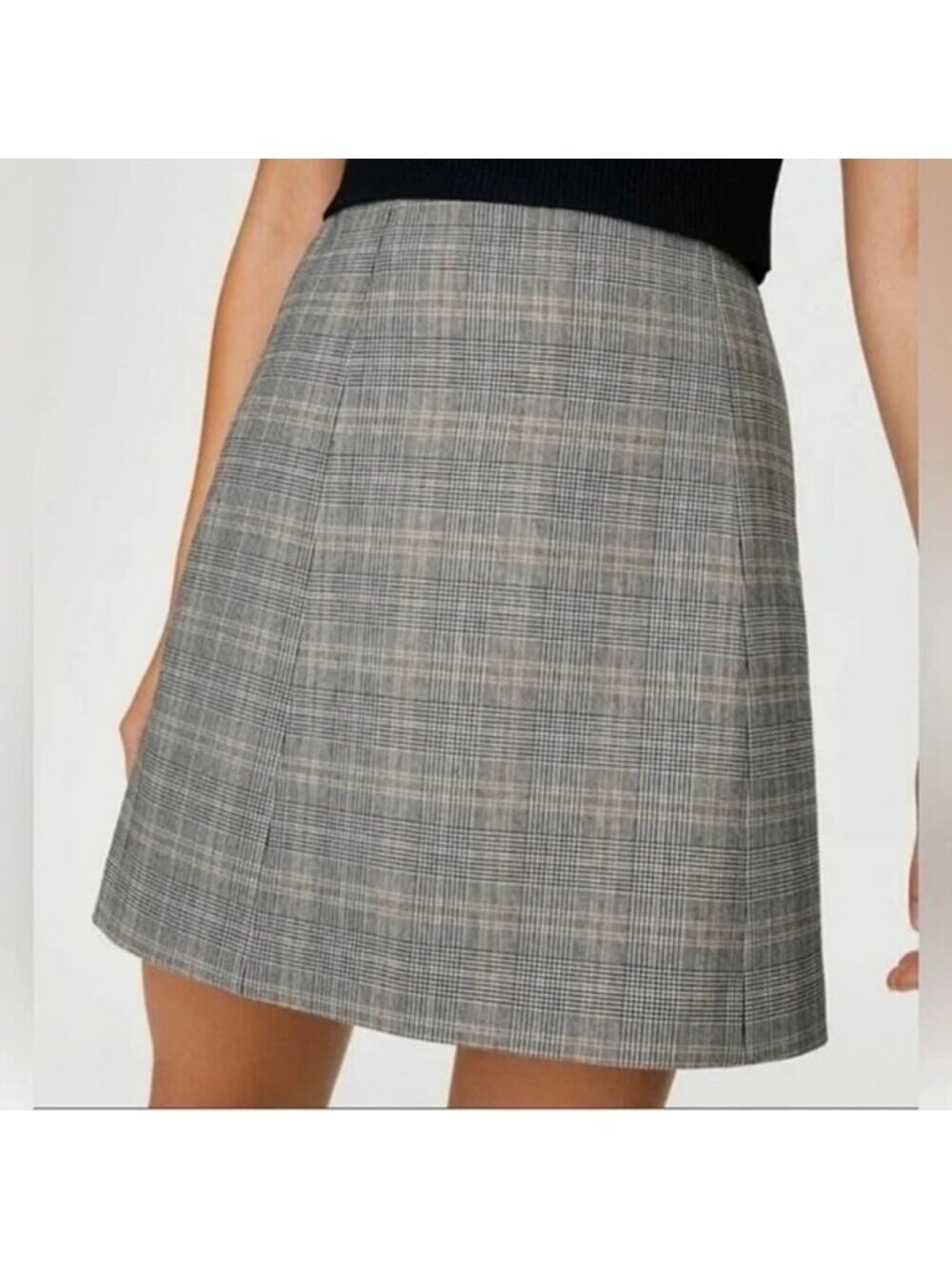 Aritzia Babaton Modern Mini Skirt Glencheck